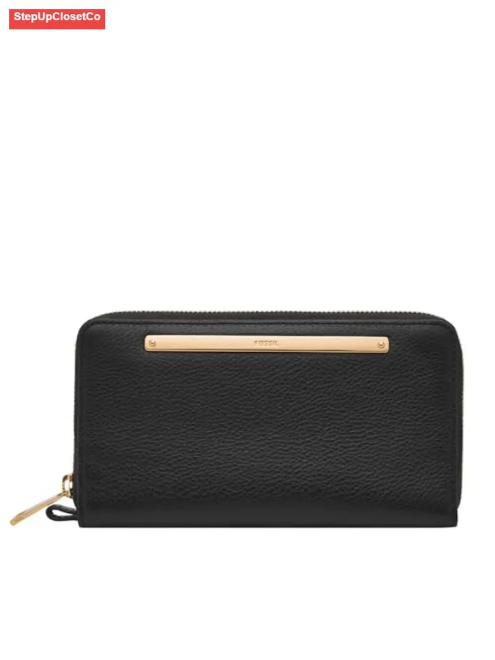 Fossil Liza Zip Around Clutch Wallet with Wristlet Strap - Leather Women's